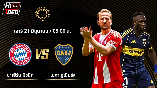 วิเคราะห์ฟุตบอล ชิงแชมป์สโมสรโลก คู่ บาเยิร์น มิวนิค พบ โบคา จูเนียร์ส