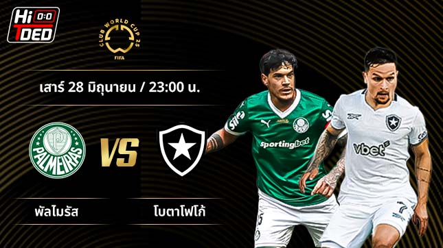 วิเคราะห์ฟุตบอล ชิงแชมป์สโมสรโลก คู่ พัลไมรัส พบ โบตาโฟโก้